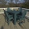 Highwood Usa Hamilton 5pc Square Counter Height Outdoor Patio Furniture Dining Set AD-CNA44-NBE - alternate 3